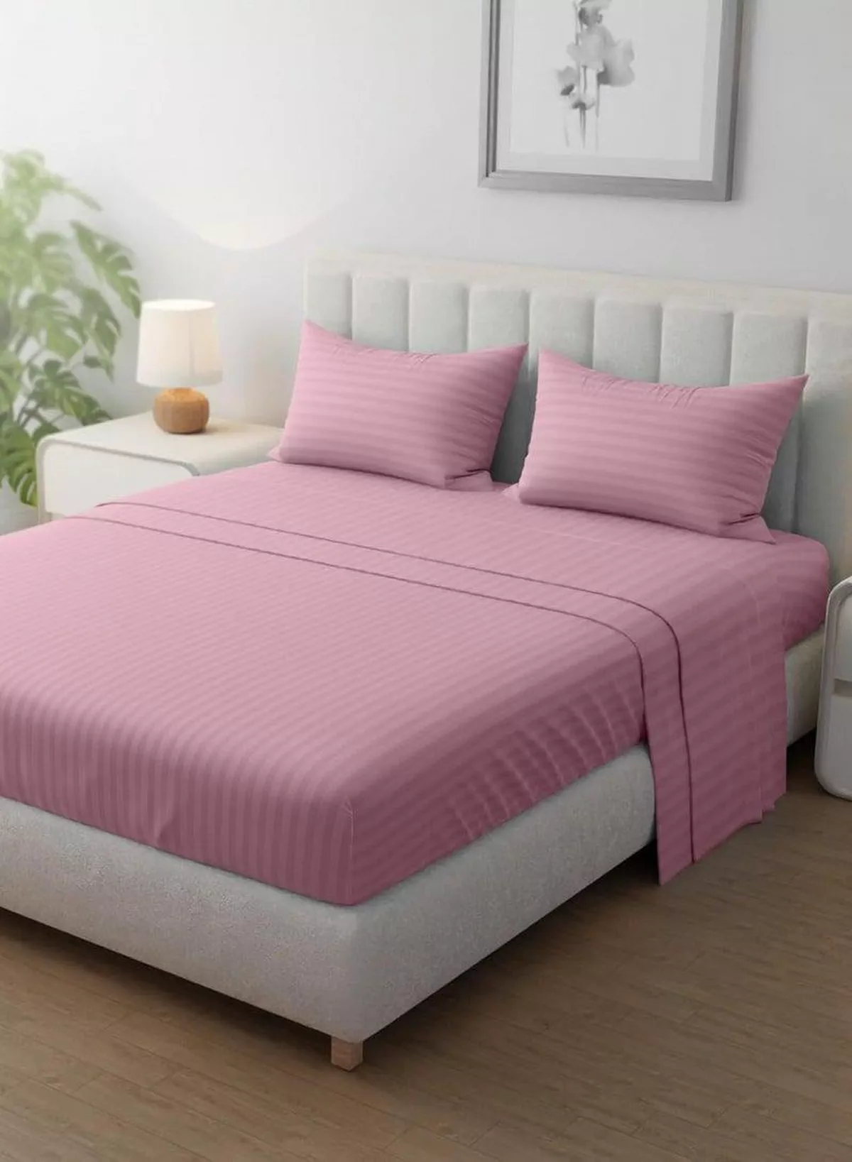 Pack of 2 Premium Down Alternative Filled Bed Pillows, Featuring Breathable Cover, Microfiber Filling and Plush Bounce-Back Design, Hypoallergenic and Luxurious Hotel Quality Pillow Set, Available in Elegant Color Options-4-4