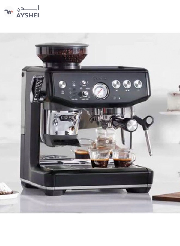 Breville Barista Express Impress Espresso Machine BES876BTR – Assisted Tamping, Built-in Grinder, Rich Espresso 2 L 1850 W BES876BTR Black Truffle