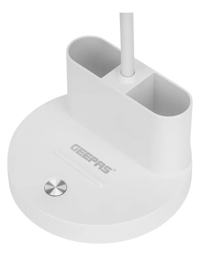 Geepas Rechargeable Reading Lamp | Table Light with Phone Holder | Perfect for Studying, Working, Travelling, Used at Home and Office| Lithium Battery- 15 Hours Time | 2 Years Warranty GDL53040-4