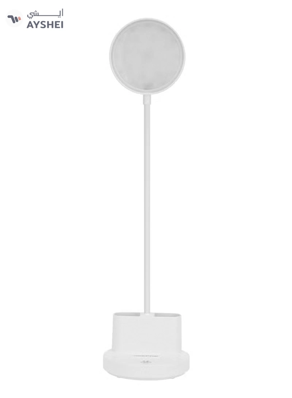 Geepas Rechargeable Reading Lamp | Table Light with Phone Holder | Perfect for Studying, Working, Travelling, Used at Home and Office| Lithium Battery- 15 Hours Time | 2 Years Warranty GDL53040