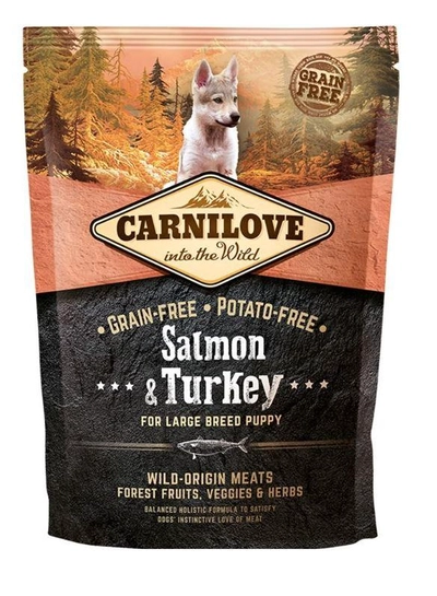 Carnilove Salmon & Turkey for Large Breed Puppies 1.5kg-0