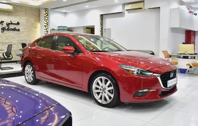 EXCELLENT DEAL for our Mazda 3 ( 2017 Model ) in Red Color GCC Specs-2