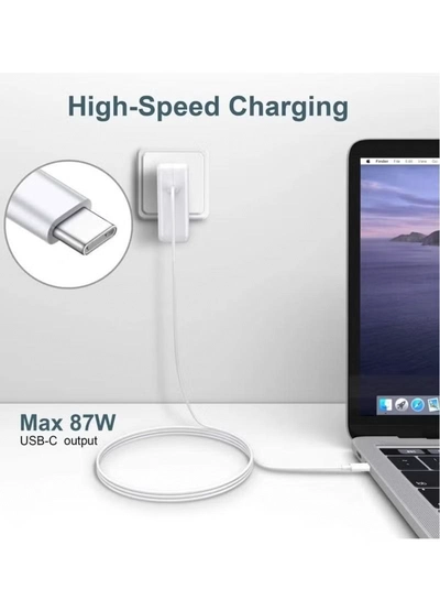 Eworld 96W USB Type-C PD Adapter Charger and 2M Cable Compatible with Macbook Pro/Air 13” 15”-3