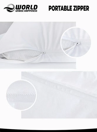 Eworld 2 Pieces Waterproof King Size White Pillow Protectors, Hypoallergenic, Breathable Noiseless-2