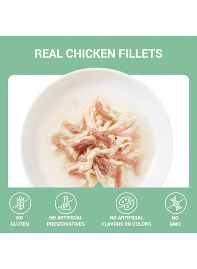 Schesir Complements Cat Wet Food in Broth- Chicken with Beef 70gx12pcs-3