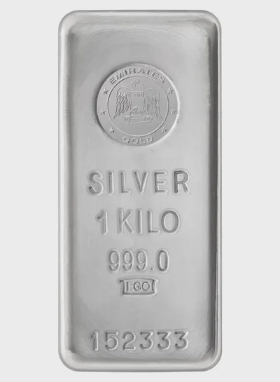 Emirates 1kg Pure Silver Bar 999 - 1 Kilogram - Variable Design-1