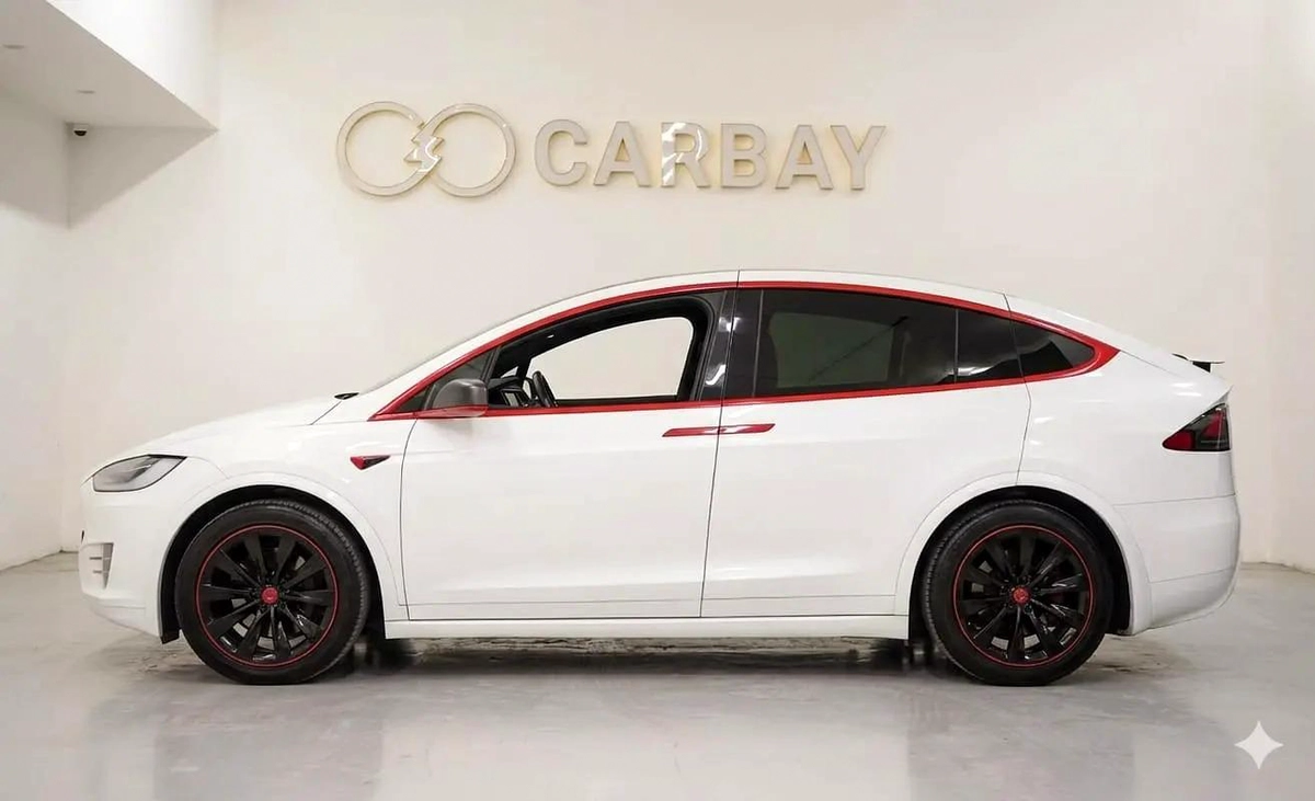 AED 1311 PM | TESLA MODEl X P75D 2017 | WELL MAINTAINED | 1 YEAR WARRANTY | GCC-6-6