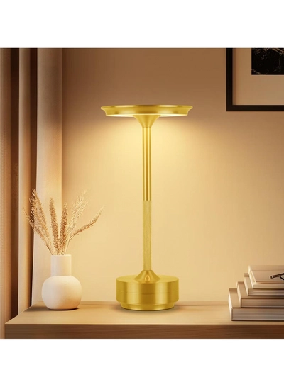 ZERIFAM Cordless Table Lamp, Portable LED Desk Lamps, 2000mAh USB Rechargeable Battery Operated, 3 Color Stepless Dimming Up Touch Lamp for Bedroom Dining Room Restaurant Night Light-0