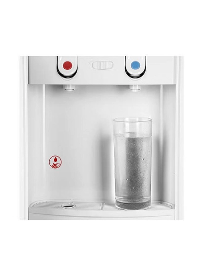 Olsenmark Two Door Water Dispenser with Glass Panel Hot And Cold Function OMWD1837 Blur and White-7