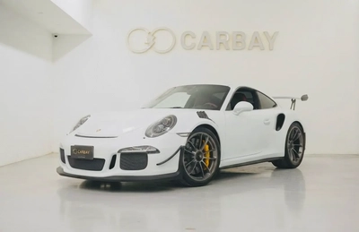AED 9279 PM | PORSCHE GT3 2015 | PRISTINE CONDITION | CARBON CERAMIC BRAKES | 1 YEAR WARRANTY-0