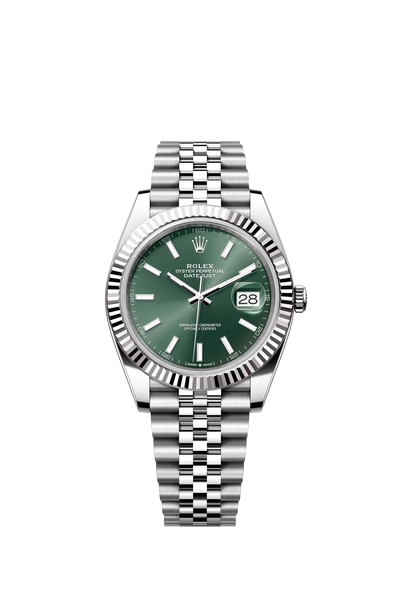 Rolex Datejust Green Index Dial 41mm-0