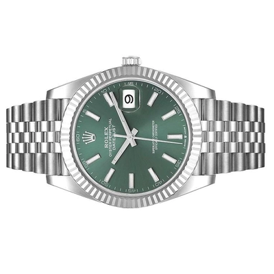 Rolex Datejust Green Index Dial 41mm-1