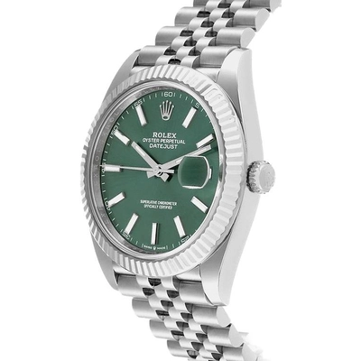 Rolex Datejust Green Index Dial 41mm-2