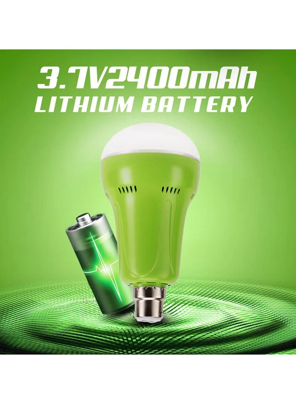 Olsenmark Rechargeable LED Bulb with Remote | Portable 5W LED Light with B22 Base | 2400mAh Battery, 4-Hour Runtime | Ideal for Power Cuts, Travel, Camping & Home Use Pista