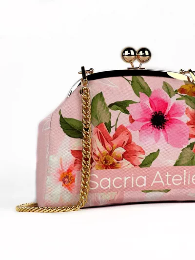 Silk Road - Pink Bouquet Bag-3