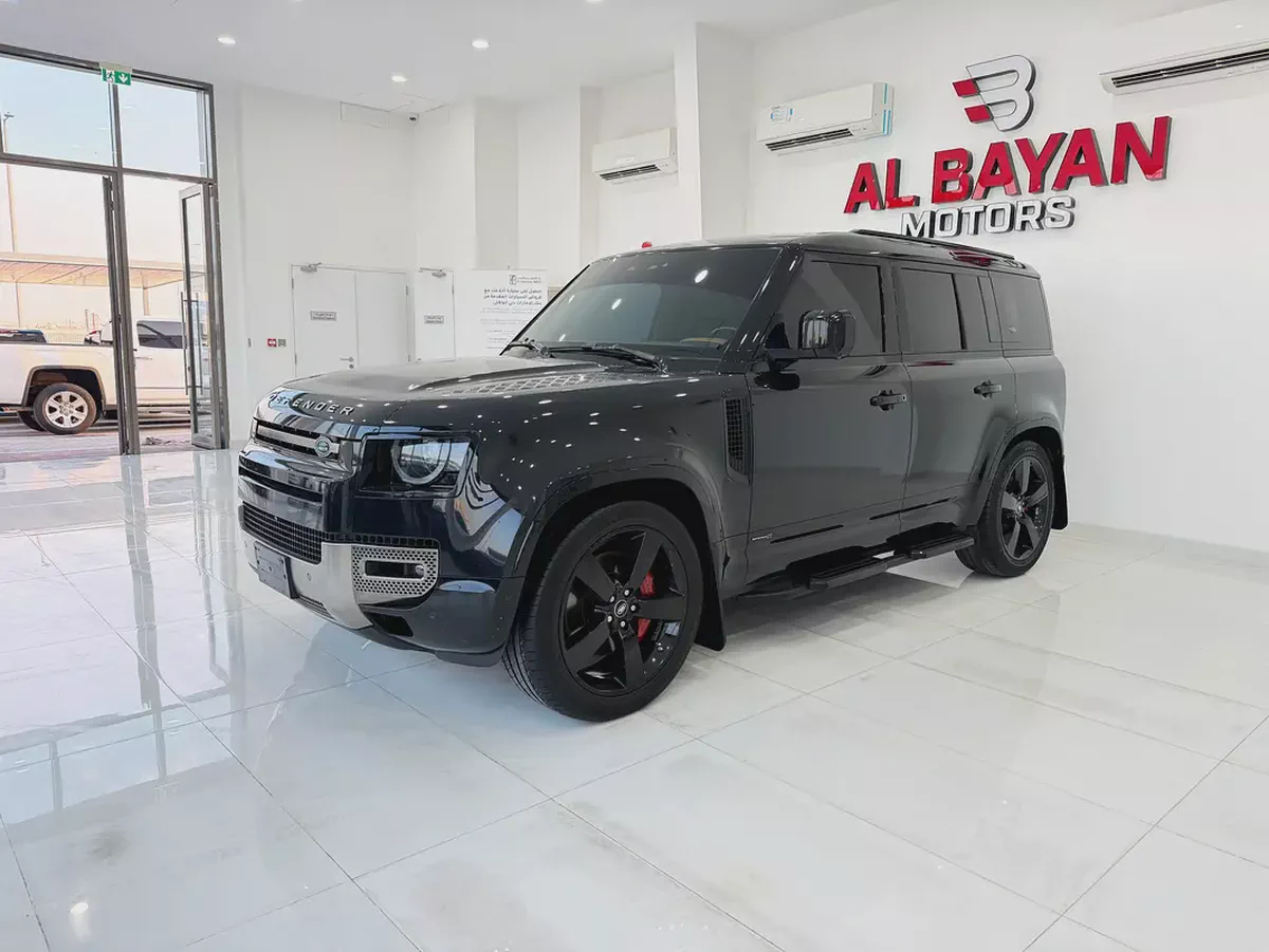 لاند روفر ديفندر 110 X P400 اسود / زعفراني 2021 (وارد كلين )-1-1