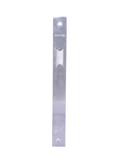 Geepas GHW65024 Stainless Steel Passage Lock - 72mm SS 304 Bolts | Latch Bolt & Dead Bolt |Fire Retardant Material | 235mm Forend Plate, Galvanized Lock case | 2 Years Warranty Silver 235mm-1