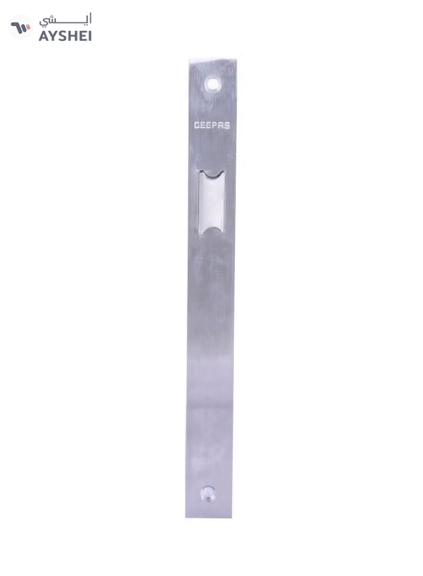 Geepas GHW65024 Stainless Steel Passage Lock - 72mm SS 304 Bolts | Latch Bolt & Dead Bolt |Fire Retardant Material | 235mm Forend Plate, Galvanized Lock case | 2 Years Warranty Silver 235mm