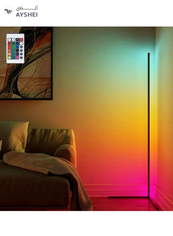 TUYA Smart RGB LED Floor Lamp Modern Minimalism Color Changing LED Dimmable Torchiere 20W 140CM