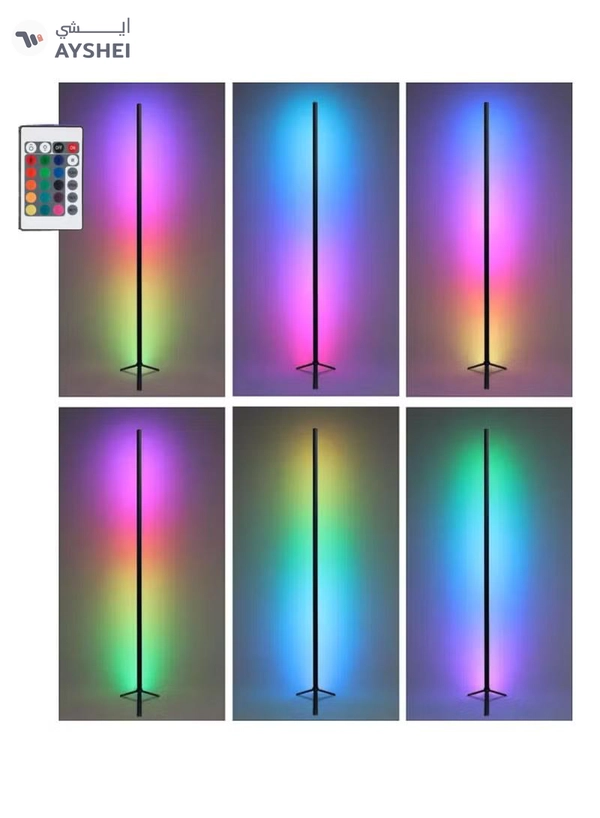 TUYA Smart RGB LED Floor Lamp Modern Minimalism Color Changing LED Dimmable Torchiere 20W 140CM