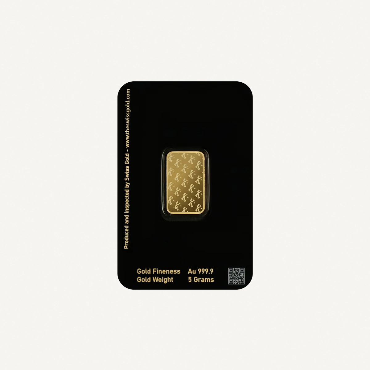 SwissGold Minted Gold Bar 5g 24K (999.9%) Pure Gold-1-1