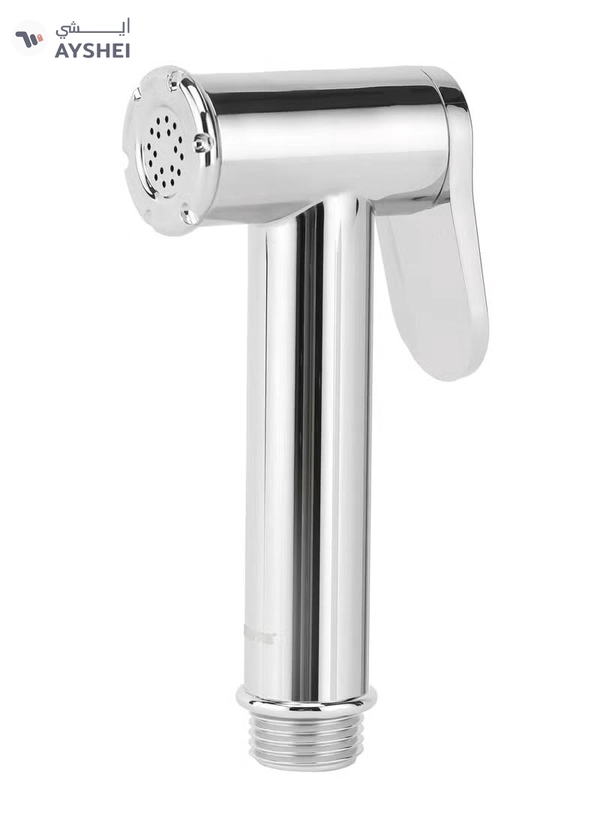 Geepas Cleo Shattaf Set- GSW61129 Soft Spray Non-Stop Water Jet with Easy Switch On High-Quality ABS Material, G1/2" Thread| Suitable Water Temperature- 60-Degrees Celsius For Bathroom Use Silver