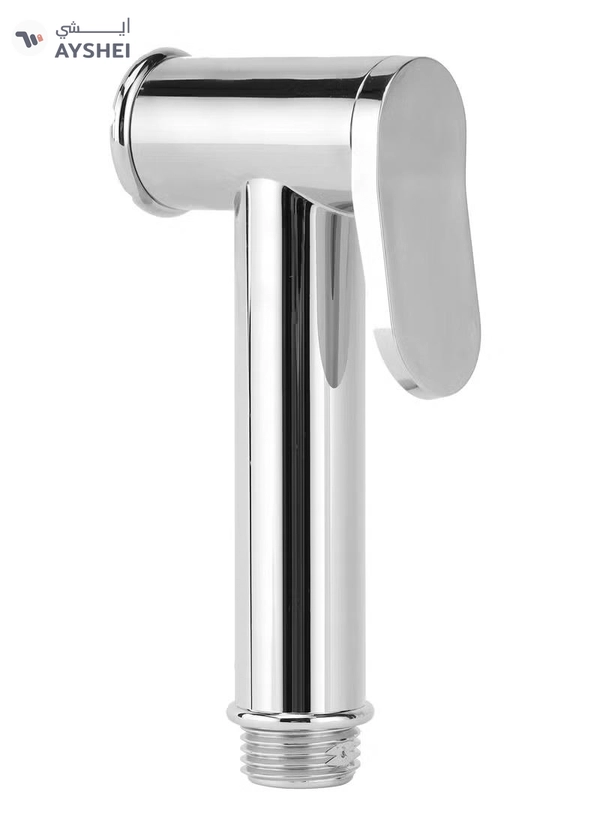 Geepas Cleo Shattaf Set- GSW61129 Soft Spray Non-Stop Water Jet with Easy Switch On High-Quality ABS Material, G1/2" Thread| Suitable Water Temperature- 60-Degrees Celsius For Bathroom Use Silver