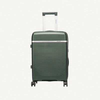 British Traveller 3-Piece Polypropylene Luggage Set | 20”, 24”, 28” Lightweight Suitcases with 360° Spinner Wheels, TSA Lock, Water & Scratch Resistant | Durable Hard Shell Trolley Bags with Telescopic Handle - Green-4