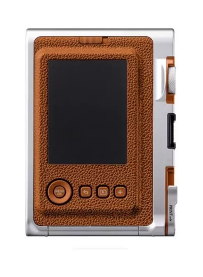 FUJIFILM Instax Mini EVO Hybrid Instant Camera – Brown (USB-C) | Instant Print with Digital Preview, Creative Modes & Built-In Selfie Mirror-1