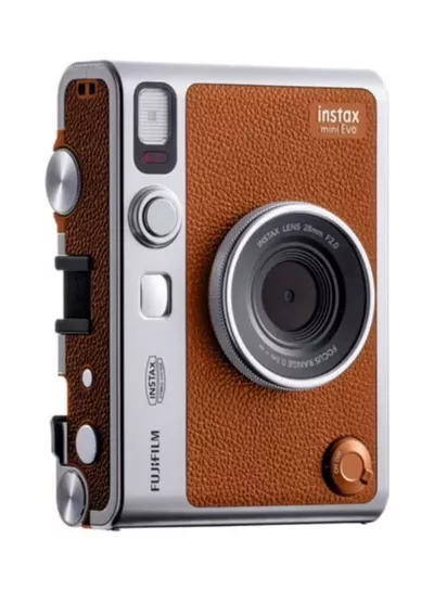 FUJIFILM Instax Mini EVO Hybrid Instant Camera – Brown (USB-C) | Instant Print with Digital Preview, Creative Modes & Built-In Selfie Mirror-4