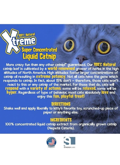 SynergyLabs Xtreme Super Concentrated Liquid Catnip Spray; 4 fl. oz. by SynergyLabs-1