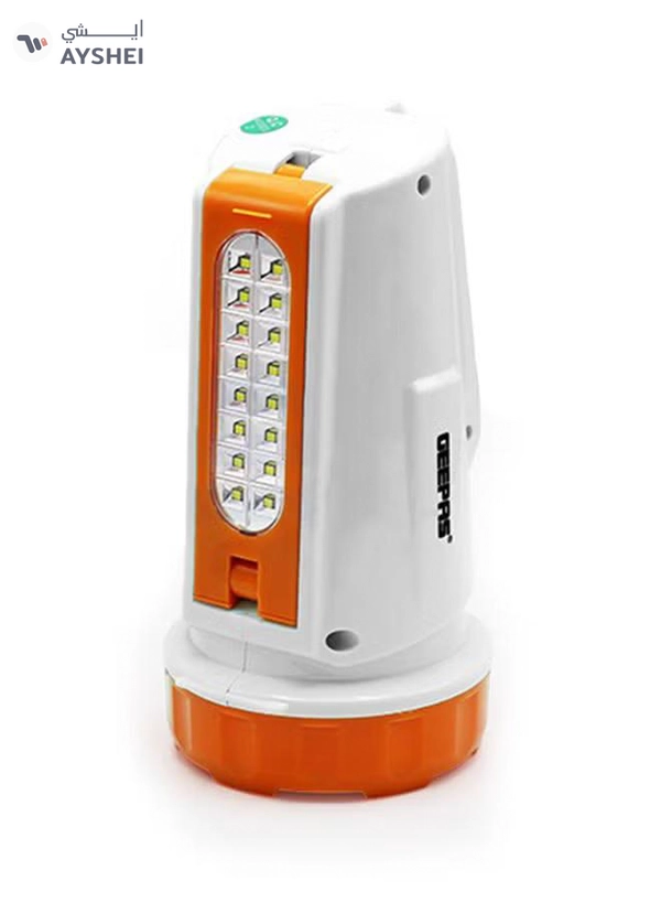 GEEPAS Rechargeable Search LED Flashlight With Lantern 3watts White/Orange