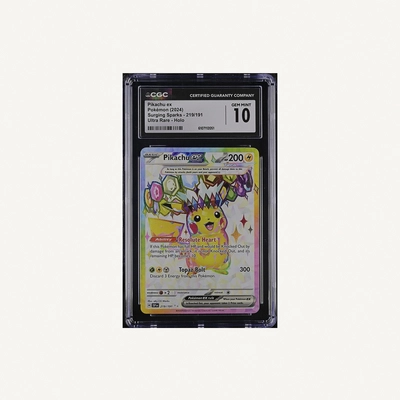 2024 Pikachu ex Ultra Rare #219/191 from Pokémon Surging Sparks-0