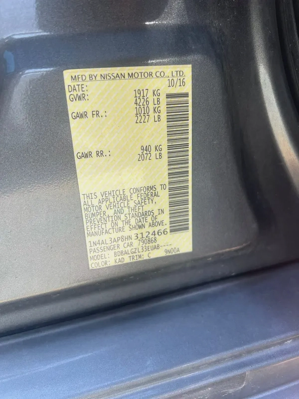 Nissan Altima S 2017 | Well Maintained | American Specs